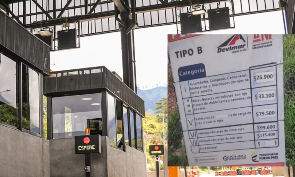 Estos son los peajes más caros de Colombia en 2026: con el aumento para este año, hay algunos que superan los $27.000