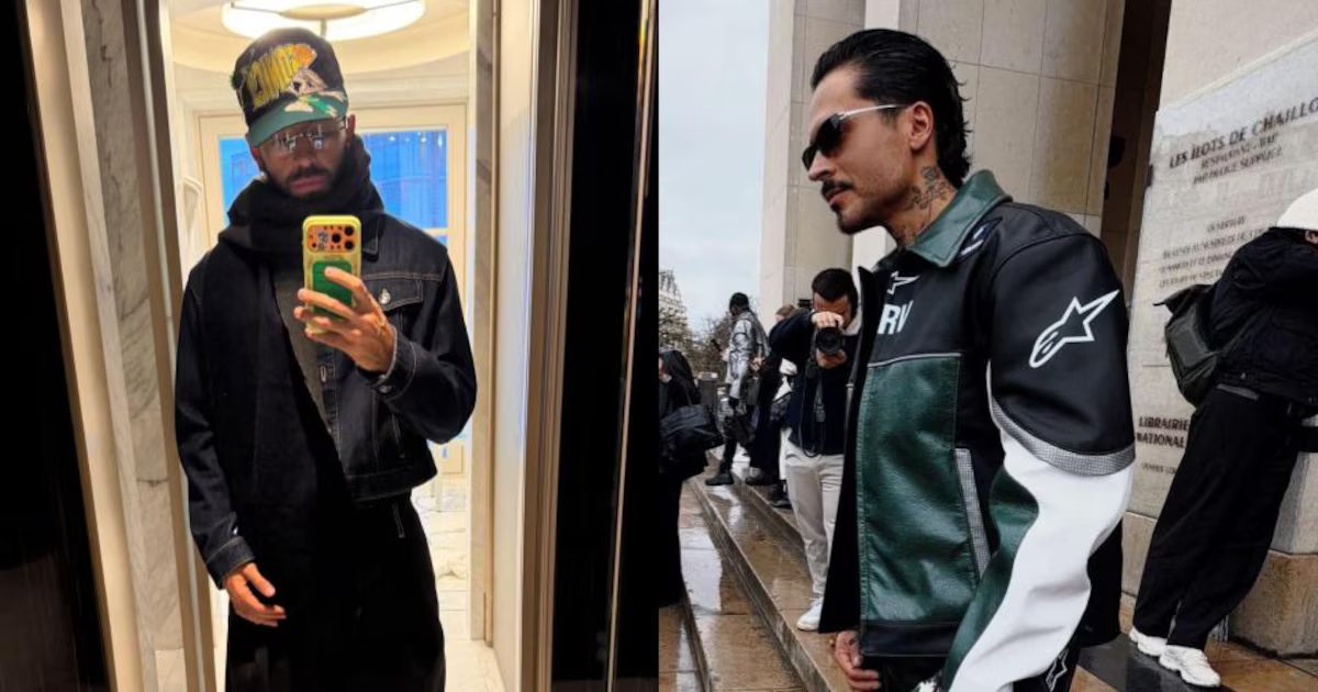 Feid y Reykon se tomaron la París Fashion Week y dieron de qué hablar con sus nuevos ‘looks’
