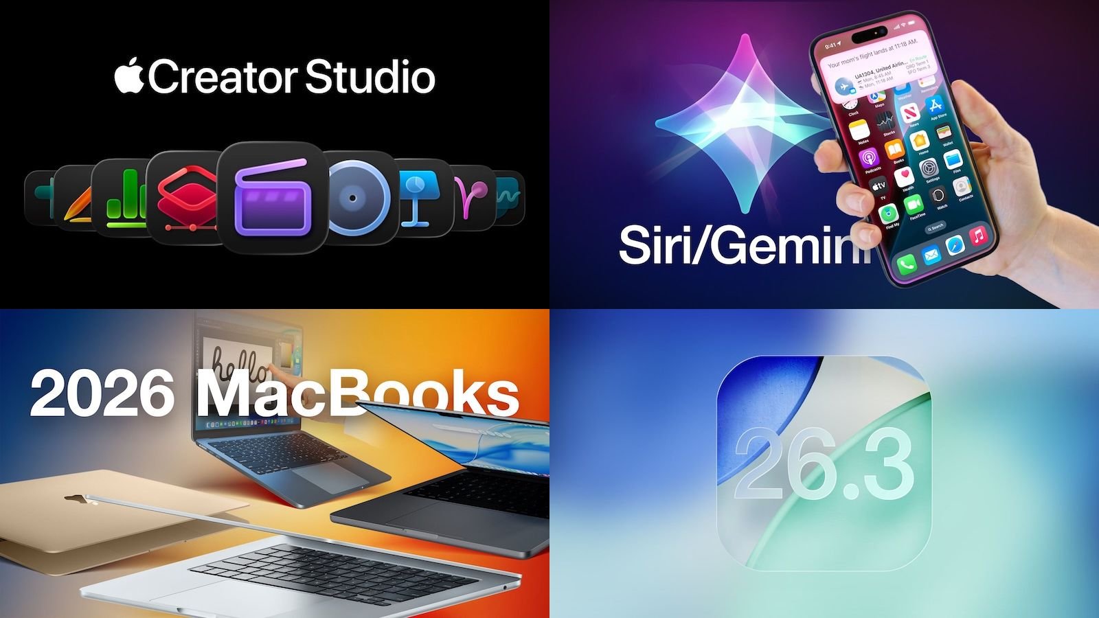 Historias destacadas: Apple Creator Studio, Siri con tecnología Google Gemini y más