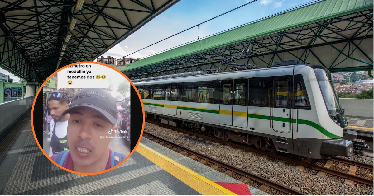 Hombre criticó a Medellín por burlas a el Metro de Bogotá: “Allá hacen un recorrido de 3 kilómetros, aquí son líneas de 24 y 30 ”