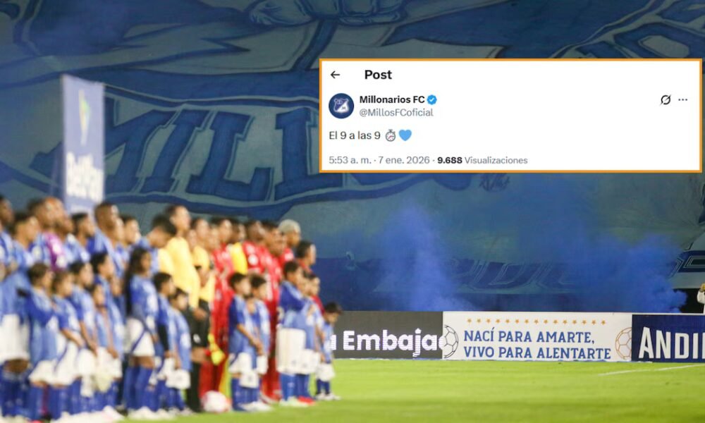 Millonarios sigue dando pistas a sus hinchas del posible regreso de Radamel Falcao: “El 9 a las 9″