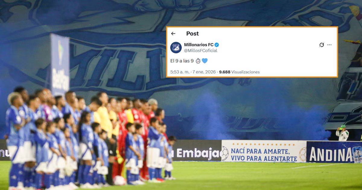 Millonarios sigue dando pistas a sus hinchas del posible regreso de Radamel Falcao: “El 9 a las 9″