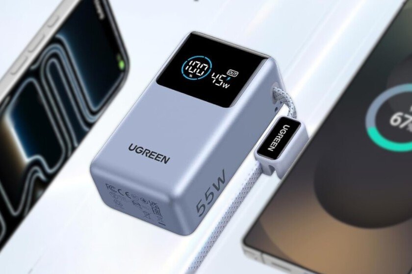 Nueva power bank UGREEN con carga súper rápida. En media hora carga un iPhone 17 Pro MAX casi al 70%