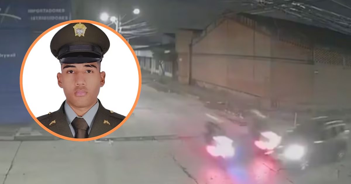 Patrullero de Cali murió en accidente de tránsito: cámaras de seguridad registraron el momento del choque