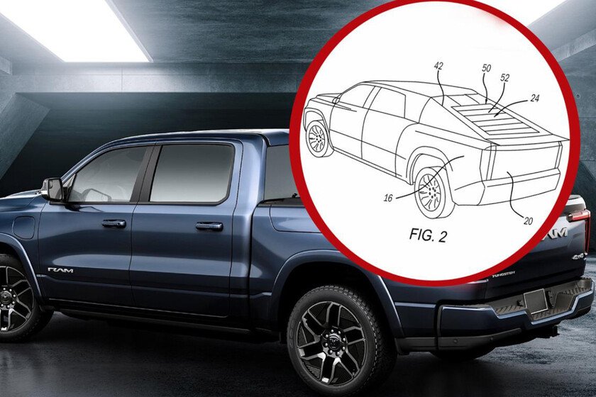 RAM patenta un diseño similar al de la pick-up de Tesla