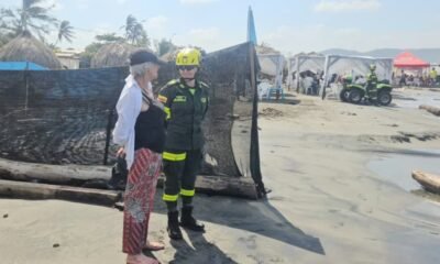 Rescatan a dos bañistas en zona de alto riesgo en playa de Puerto Colombia, Atlántico