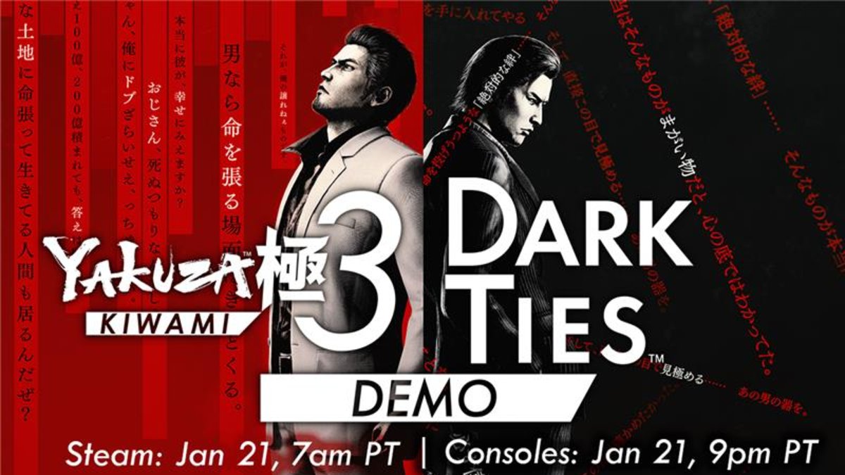 SEGA lanza una demo gratuita de Yakuza Kiwami 3 & Dark Ties en consolas y PC