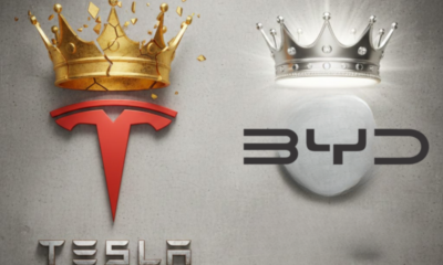 TESLA PIERDE EL TRONO: EL GIGANTE CHINO BYD SE CORONA COMO LÍDER MUNDIAL