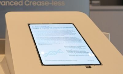Tecnología de pantalla plegable sin arrugas para iPhone descubierta en CES 2026