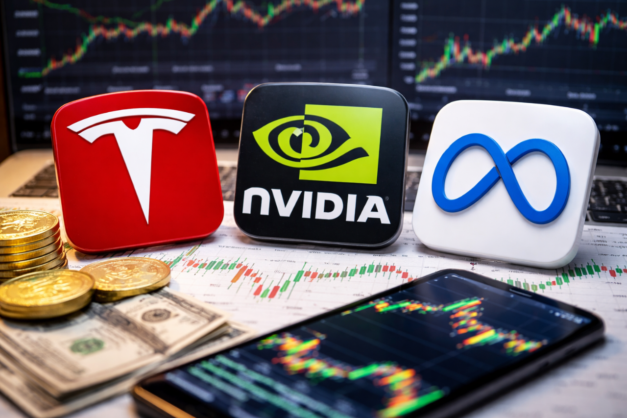 Tesla, Nvidia y Meta agitan el mercado bursátil