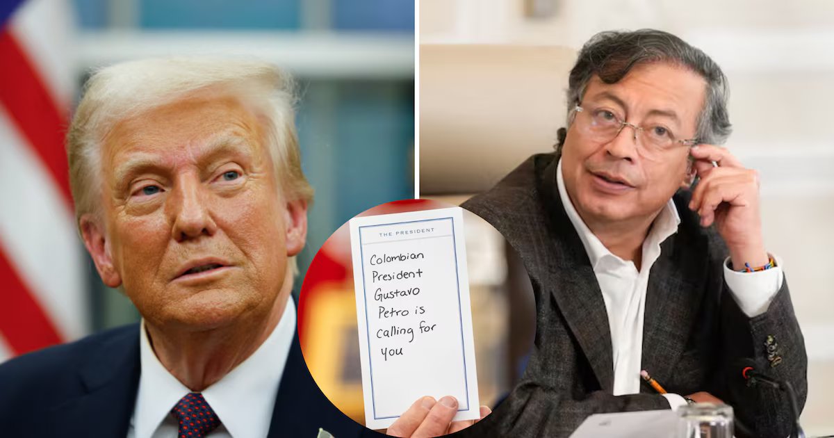 The New York Times reveló fotografía del momento en el que se desarrolló la llamada entre Donald Trump y Gustavo Petro