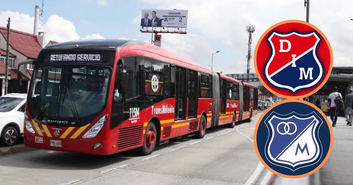TransMilenio anuncia desvíos y cambios en rutas por el partido Millonarios vs Medellín en El Campín