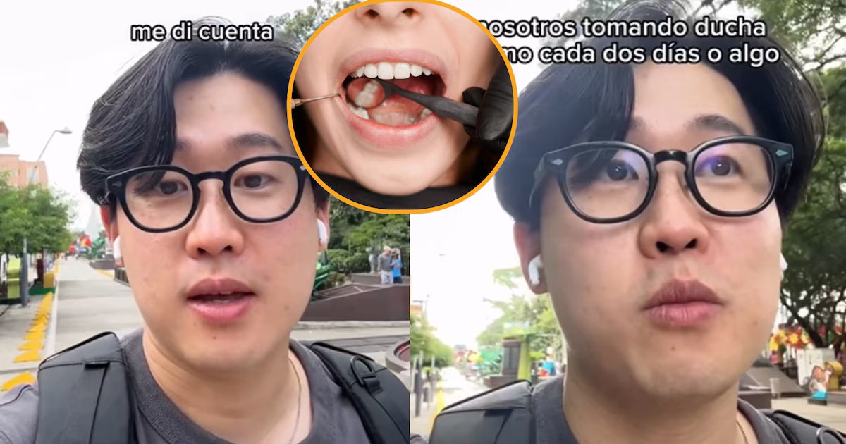 Turista coreano resaltó la higiene bucal de los colombianos y la comparó con Candá: “Tienen tanta plata”