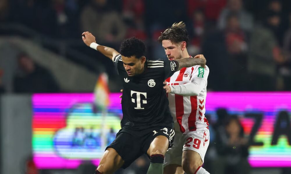 Video: Luis Díaz intervino en el segundo y tercer gol del Bayern Múnich en la victoria frente al FC Koln