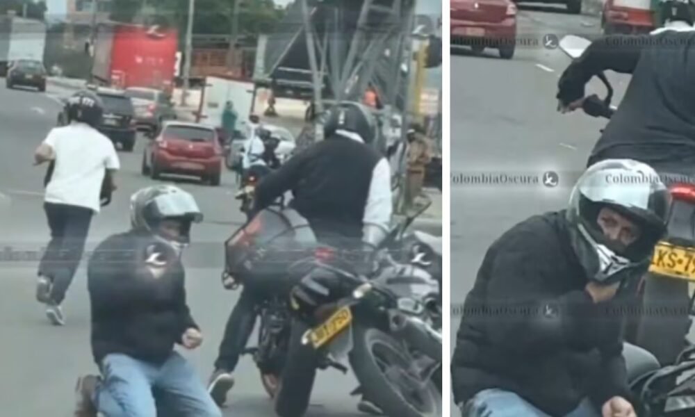 Video capta violento robo en la avenida Las Américas de Bogotá: ciudadano recibió dos disparos