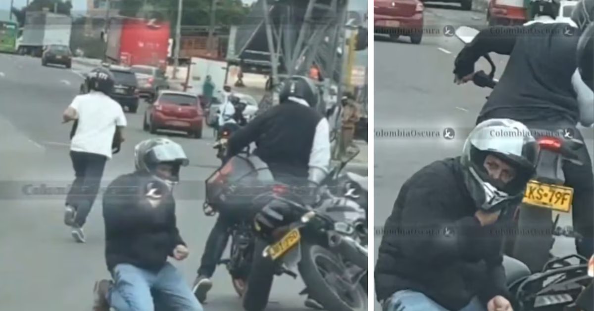 Video capta violento robo en la avenida Las Américas de Bogotá: ciudadano recibió dos disparos