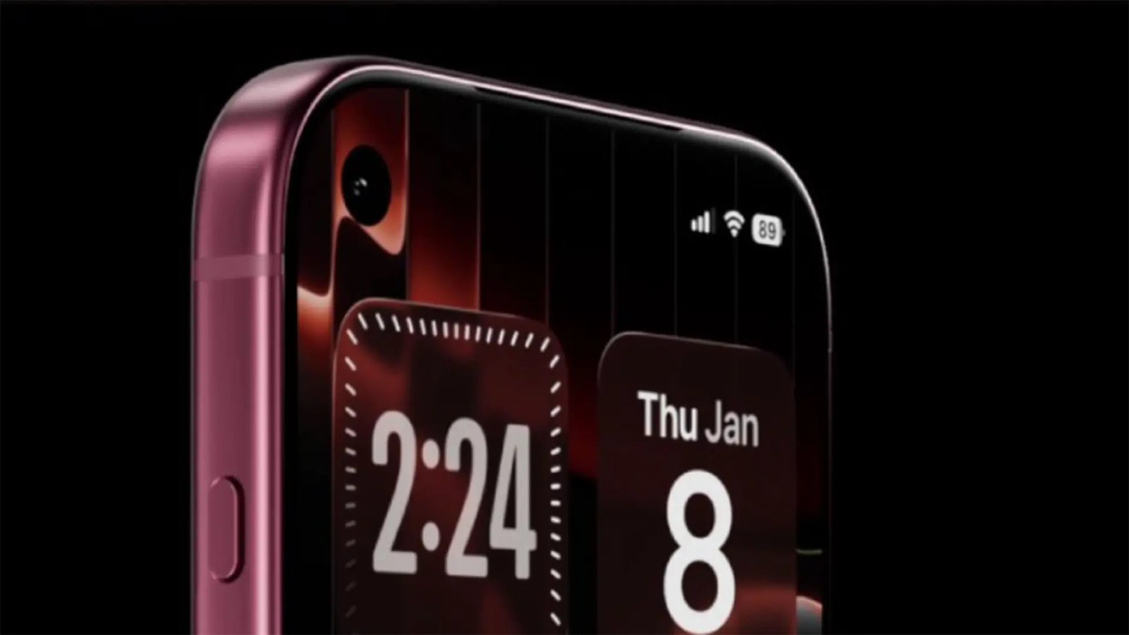 notch reducido, cámara frontal reubicada y nuevos colores