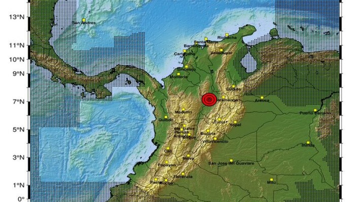 reportan fuerte sismo de magnitud 4,1 con epicentro en Los Santos, Santander; esto se sabe