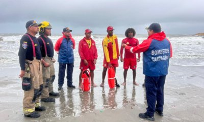 en Cartagena autoridades ordenan el cierre de sus playas