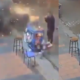 Aparece video del momento exacto cuando dos hombres en motocicleta lanzaron granada que provocó una fuerte explosión en el barrio Santa Fe, en Bogotá.