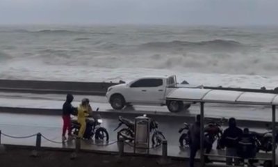 Vídeos impresionantes | Cartagena está bajo el asiento de las lluvias por frente frío que paraliza la movilidad: la Avenida Santander estaba cerrada