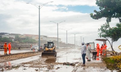 ordenan cierre de todas las playas en Cartagena ante el frente frío que sacude a la región Caribe con fuertes lluvias, vientos y oleajes
