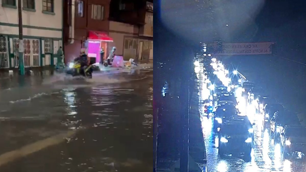 Lluvias en Bogotá dejan evacuaciones, encharcamientos y caída de árboles