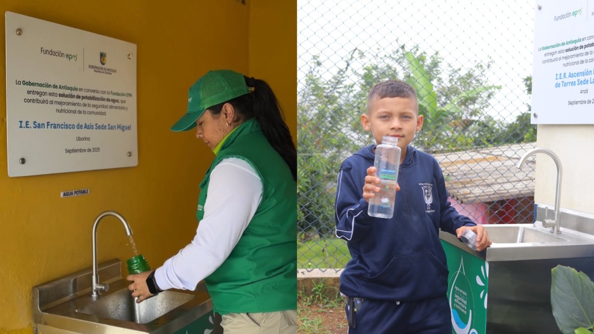 EPM y la Gobernación instalaron plantas de tratamiento; le apuntan a 104 instituciones