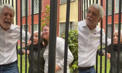 Enrique Peñalosa recibió una descarga eléctrica al intentar tomarse una foto con dos seguidoras: 'Eso pasa corriente'