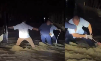 Gobernador de Córdoba salvó a motociclista que era arrastrado por la corriente tras el desbordamiento de un río: 'Suéltala, yo te regalo una'