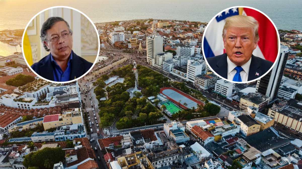 El guiño del presidente Gustavo Petro a Donald Trump para que visite Cartagena de Indias