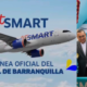 JetSmart comienza operación de la nueva ruta Bogotá–Barranquilla como avión oficial del Carnaval