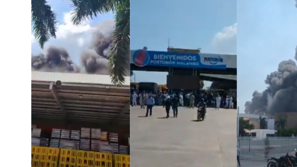 Pánico en la planta de Postobón de Malambo por un incendio en una bodega de almacenamiento: esto es todo lo que se sabe