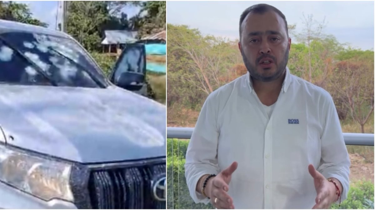 senador Jairo Castellanos tras el atentado en el que murieron sus escoltas
