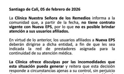'La clínica de los Remedios en Cali no tiene contrato con Nueva EPS, por lo que no es posible atender a sus afiliados': ¿qué pasará con los usuarios?