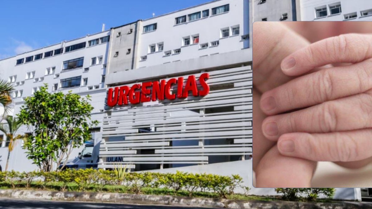 la escondió en una bolsa, amenazó con cuchillo y desató pánico en el hospital