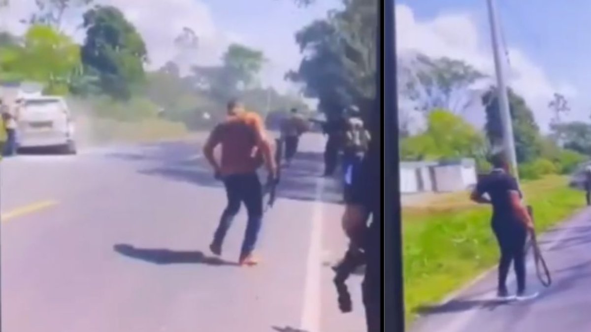 se ve rostro de los delincuentes