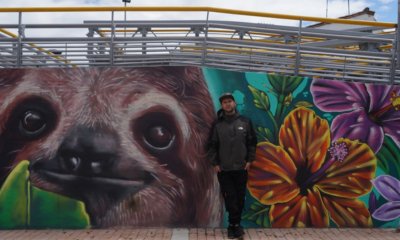 Las manos detrás de los murales que dan vida a la infraestructura de Bogotá