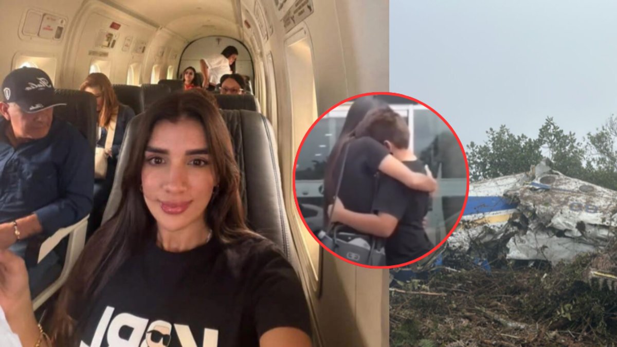 Video de la emotiva despedida del hijo de Gineth Rincón, una de las víctimas del avión Satena, minutos antes del grave accidente en Norte de Santander