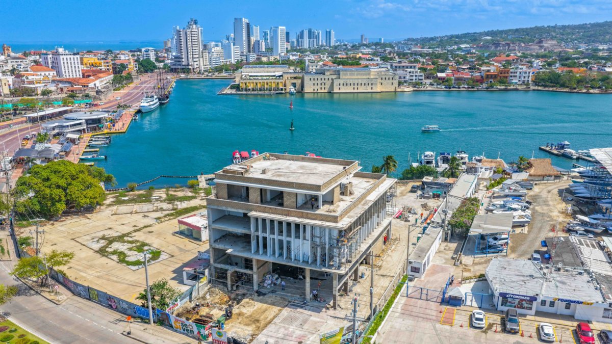obra para estación de bomberos de Bocagrande entra en su recta final y antes de finalizar febrero sería entregada, promete Distrito