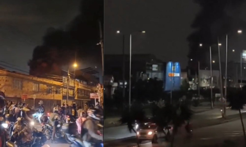 Grave incendio en una fábrica de colchones en el municipio de Soacha, Cundinamarca