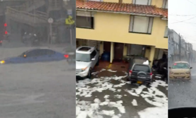 reportan carros atrapados por inundaciones en la Autopista Norte y la Carrera Séptima