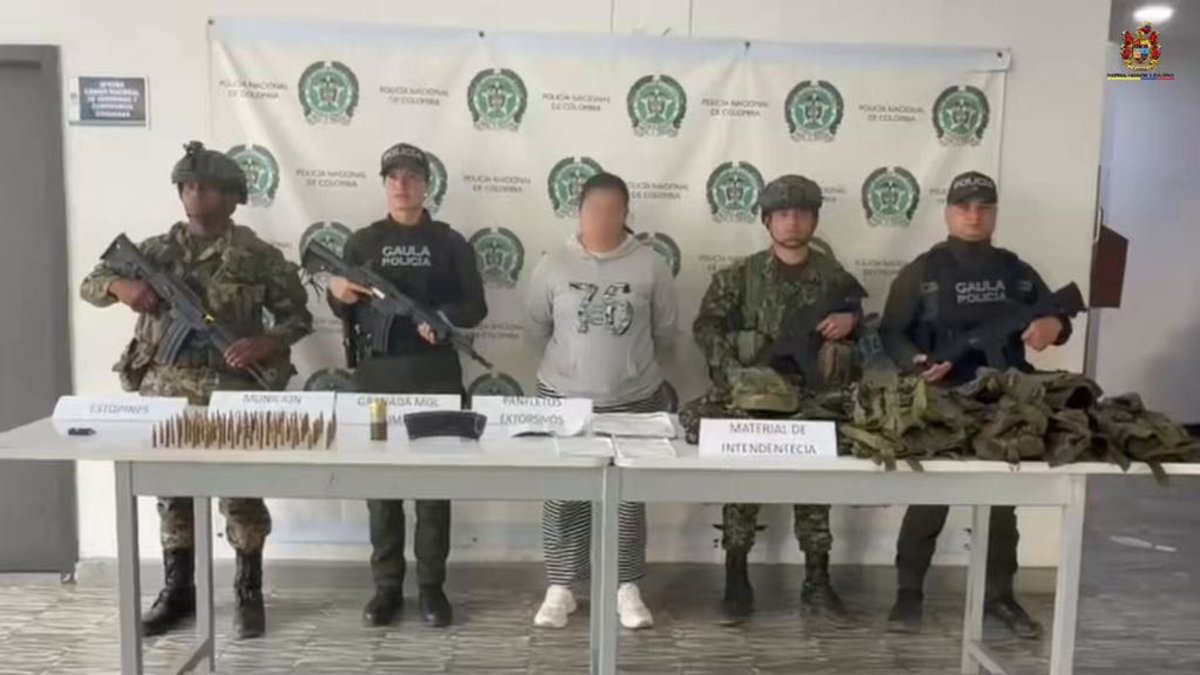 ¿Cómo cayó alias la Gorda, presunto disidente del frente '57 Yair Bermúdez' que solía moverse por municipios de Quindío y del norte y centro de Valle?