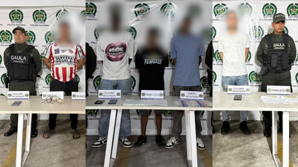 contundente golpe contra la extorsión y delincuencia organizada en Barranquilla y su área metropolitana