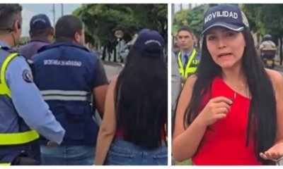 motociclista embistió y agredió a agente de tránsito durante la grabación de un video de educación vial en Cali