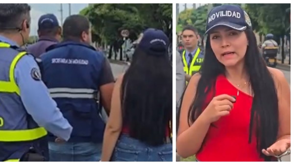 motociclista embistió y agredió a agente de tránsito durante la grabación de un video de educación vial en Cali