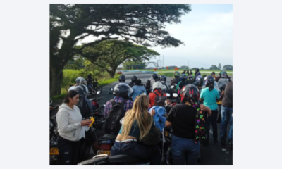 la vía fue cerrada en este paso, mientras verifican el vehículo