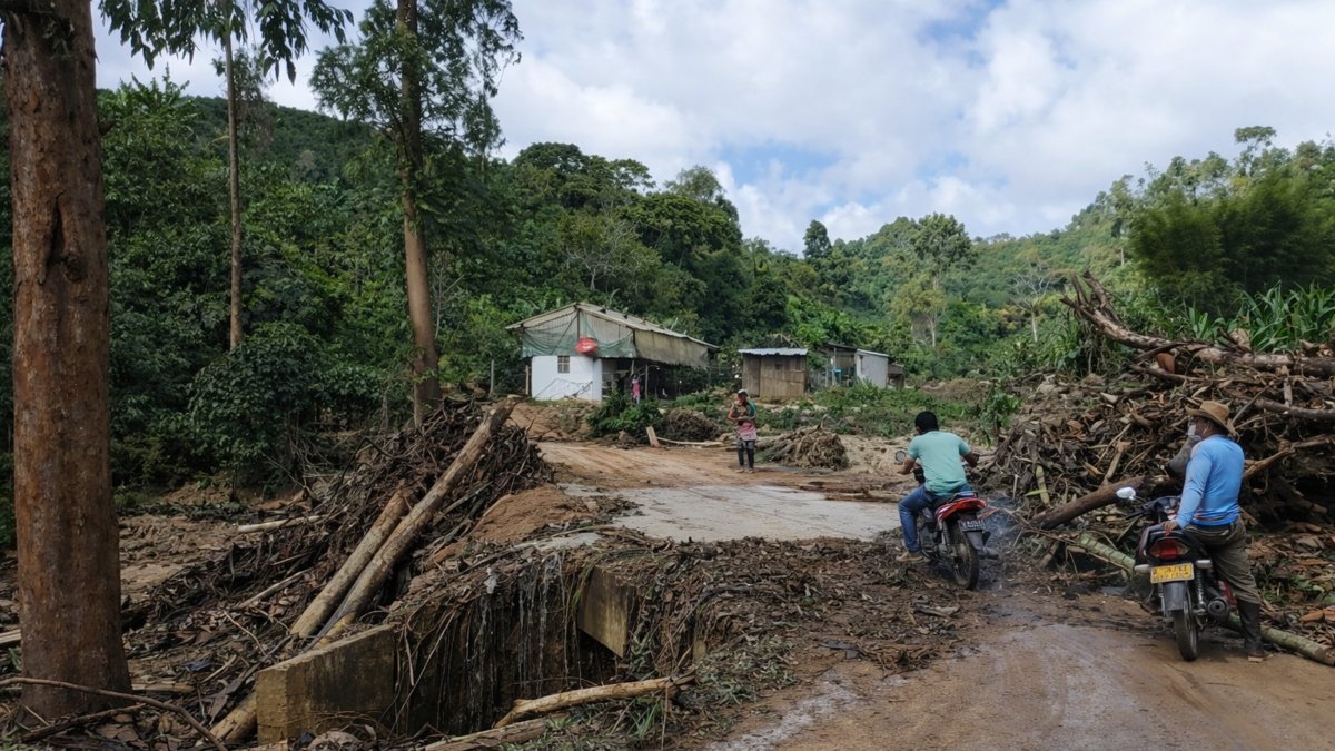 30 municipios afectados, 120 derrumbes y hasta muerte de reses por descarga eléctrica