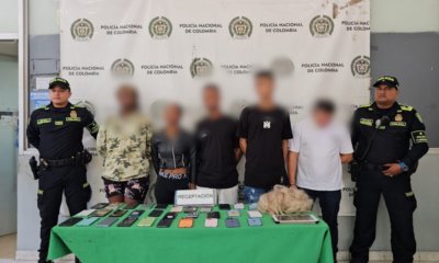 la Policia les encontro 32 equipos