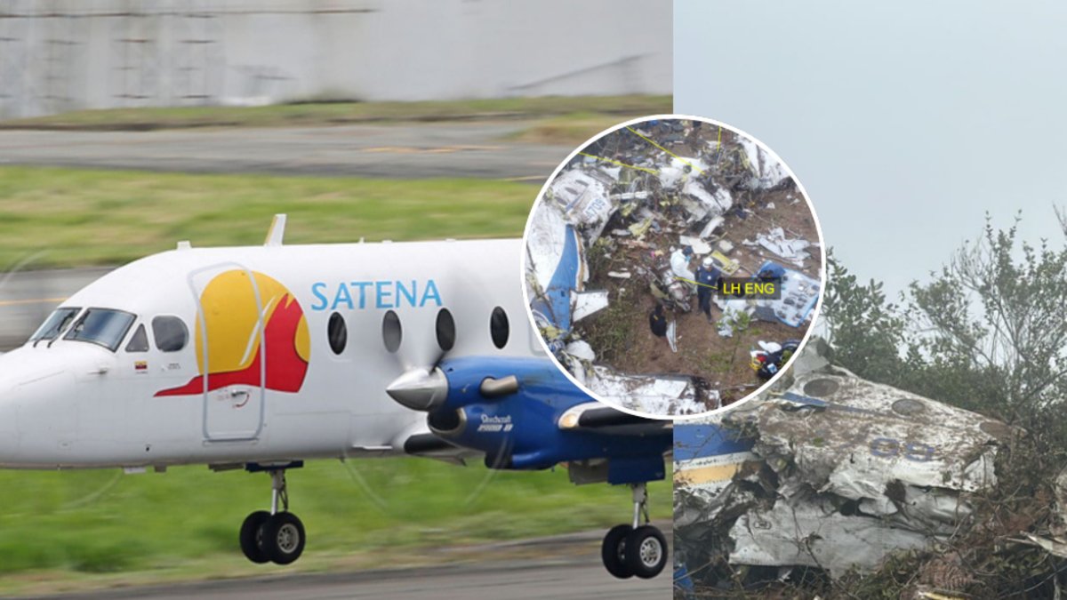 Las imágenes inéditas del accidente de avión de Satena en el que murieron 15 personas que reveló informe de Aerocivil: 'Manipulación de la escena'